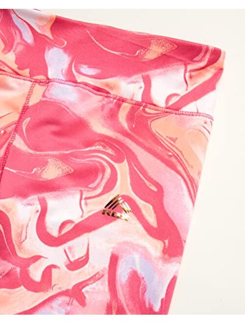 RBX Girls’ Active Leggings Set - 2 Piece T-Shirt and Capri Leggings (Size: 4-12)