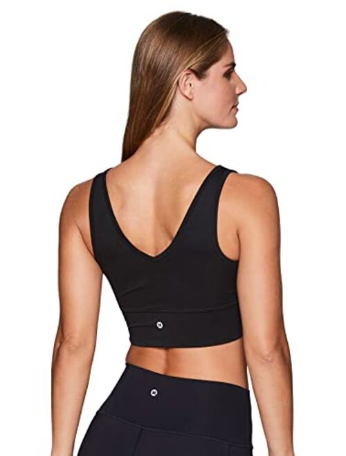 RBX Active Women's Athletic Fashion High Coverage Low Impact Workout Sports Bra