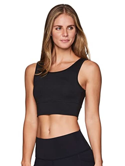 RBX Active Women's Athletic Fashion High Coverage Low Impact Workout Sports Bra