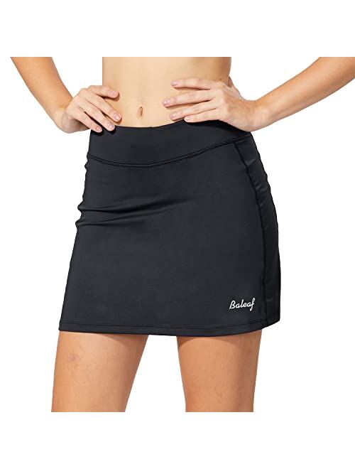 BALEAF Women's Tennis Skirt Golf Skorts Skirts Athletic Skirts with Shorts Pockets Running Workout Sports