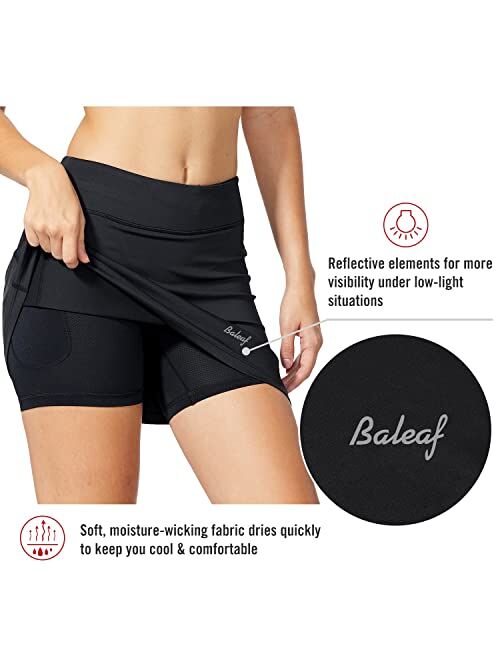 BALEAF Women's Tennis Skirt Golf Skorts Skirts Athletic Skirts with Shorts Pockets Running Workout Sports