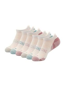 Active Women's Basics 6-Pack Cushioned Heel Tab Low Cut Athletic Casual Everyday Socks