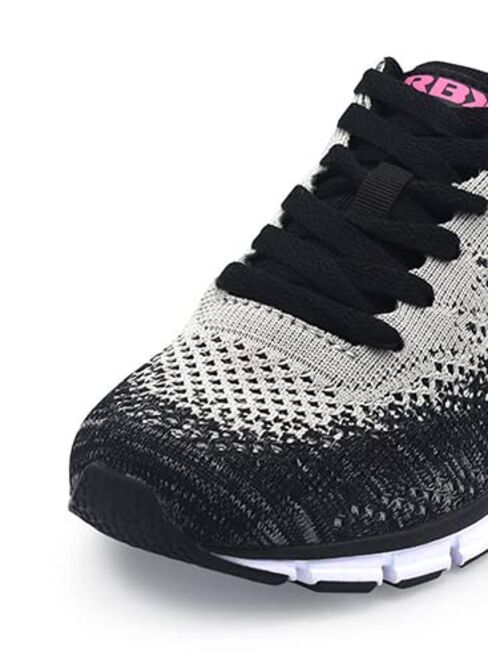 RBX Active Women's Running Shoe, Lace Up Knit Mesh Flexible Lightweight Sneaker