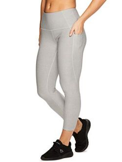 Active Women's Athletic Gym Workout Yoga Capri Length Legging Mesh