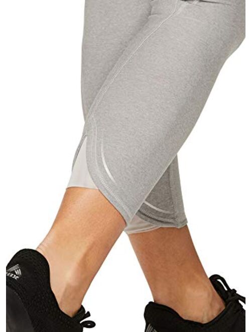 RBX Active Women's Athletic Gym Workout Yoga Capri Length Legging Mesh