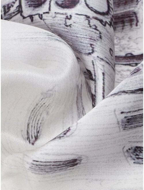 MOTF X Dina Brodsky 12mm 100% Silk Figure Graphic Bandana