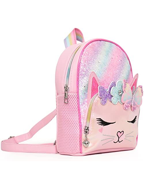 Miss Gwen’s OMG Accessories Bella Diagonal Ombre Glitter Butterfly Crown Mini Backpack
