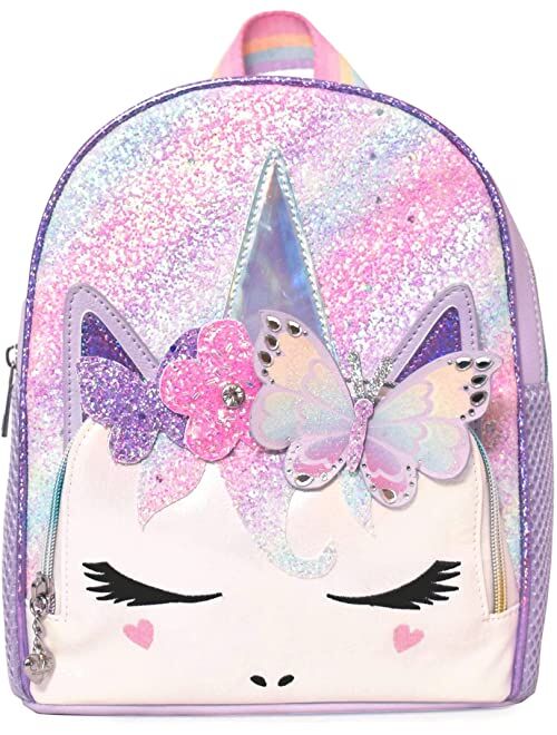 Miss Gwen’s OMG Accessories Diagonal Ombre Glitter Butterfly Crown Mini Backpack