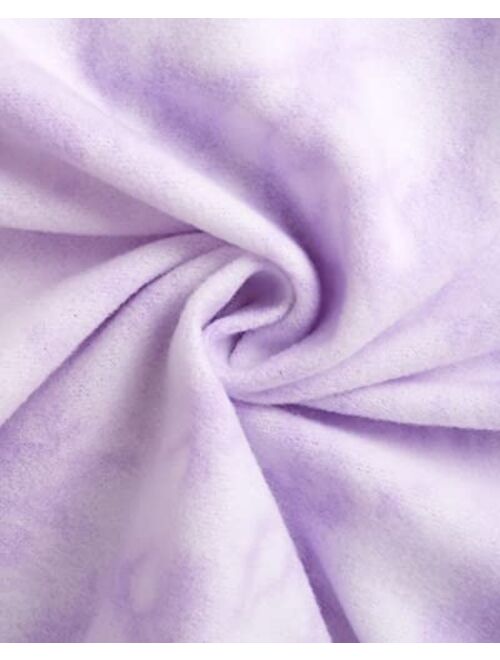 RBX Girls' Active Shorts Set - 2 Piece Fleece Crop Hoodie Sweatshirt and Bike Shorts (4-12)