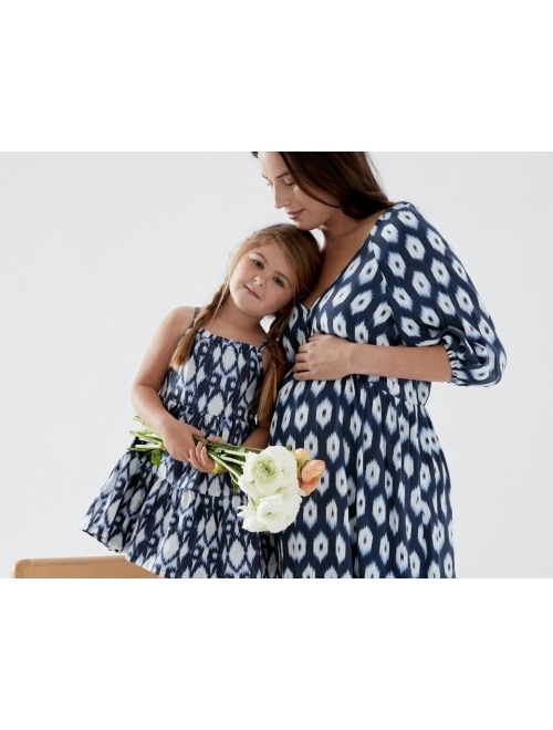GAP Toddler Linen-Cotton Tiered Dress