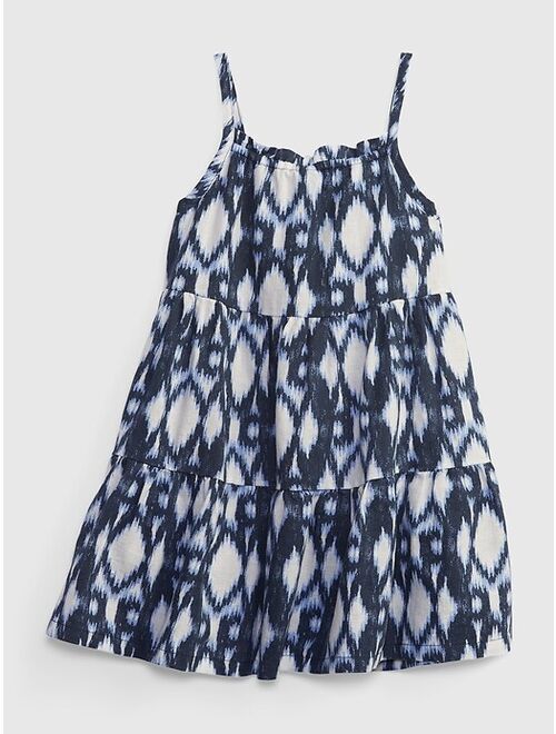 GAP Toddler Linen-Cotton Tiered Dress