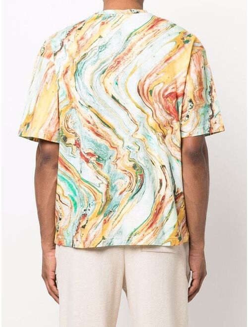 Acne Studios marble print T-shirt