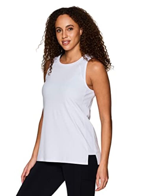 RBX Active Women's Athletic Yoga Everyday Ultra Soft Relaxed High/Low Tank Top