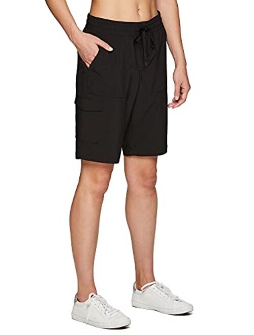 RBX Active Women's Relaxed Fit Breathable Ventilated Stretch Woven Athletic Walking Short with Pockets