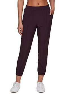 Active Women's Relaxed Fit Lightweight Quick Drying Stretch Woven Pants with Pockets
