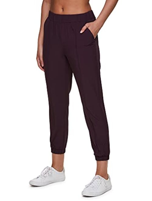 RBX Active Women's Relaxed Fit Lightweight Quick Drying Stretch Woven Pants with Pockets