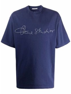 Acne Studios signature logo-print crew neck T-shirt