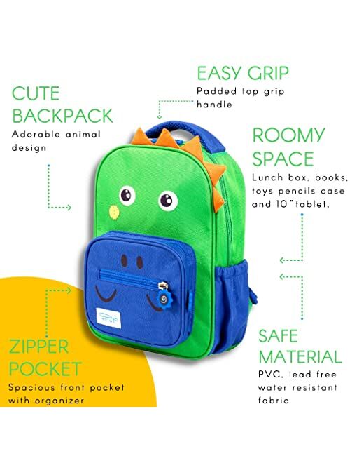 TWISE SIDE-KICK PRESCHOOL BACKPACK FOR KIDS AND TODDLERS (DINO)