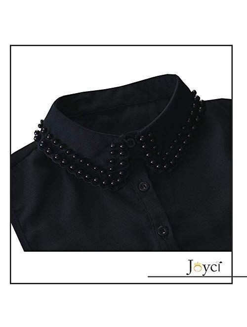 Joyci Diamond Pearl False Collar Peterpan Fake Collar Half Shirt Dickey