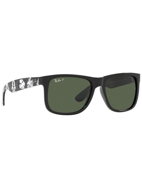 Ray-Ban Men's Justin Polarized Sunglasses, RB4165 55