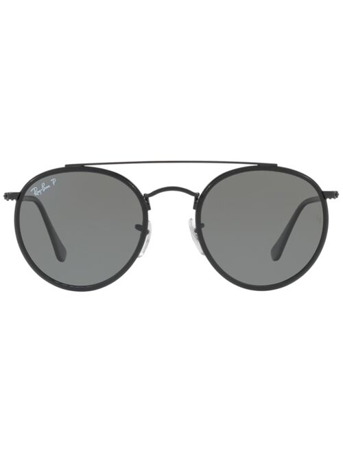 Ray-Ban Polarized Sunglasses , RB3647N ROUND DOUBLE BRIDGE