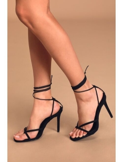 Simonee Aqua Lace-Up High Heel Sandals