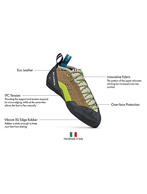 SCARPA Men's Maestro Mid Eco Lace Rock Climbing Shoes for Trad Climbing