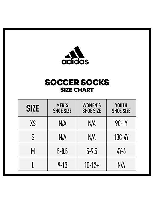 adidas unisex-adult 3-stripe Hoop Soccer Socks (1-pair)