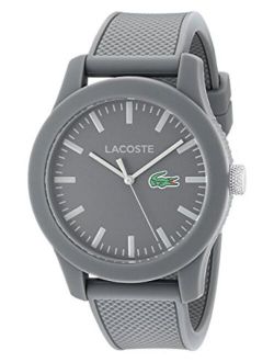 Men's Lacoste.12.12 Japanese-Quartz Watch with Silicone Strap, (Model: 2010767)