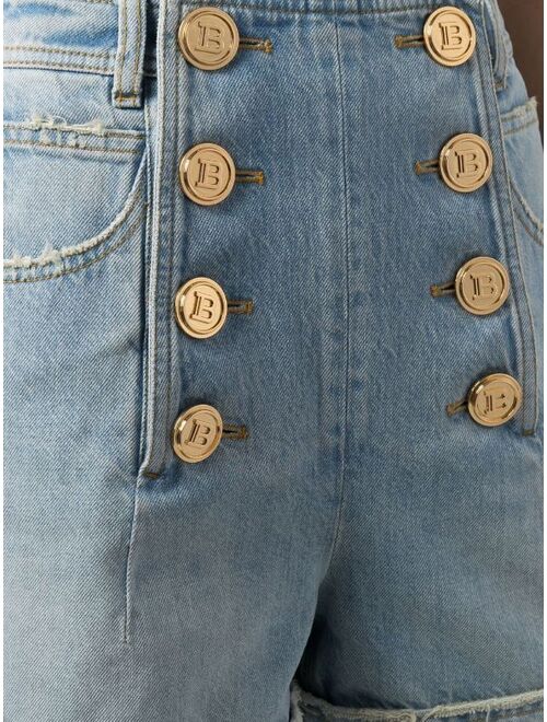 Balmain button-front shorts