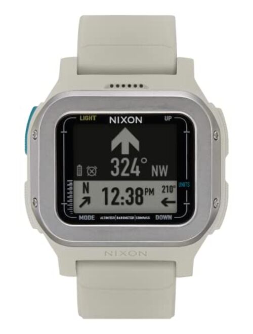 NIXON Regulus Expedition A1324-100M Water Resistant Digital Sport Watch (47.5 mm Watch Face, 24mm PU/Rubber/Silicone Band)
