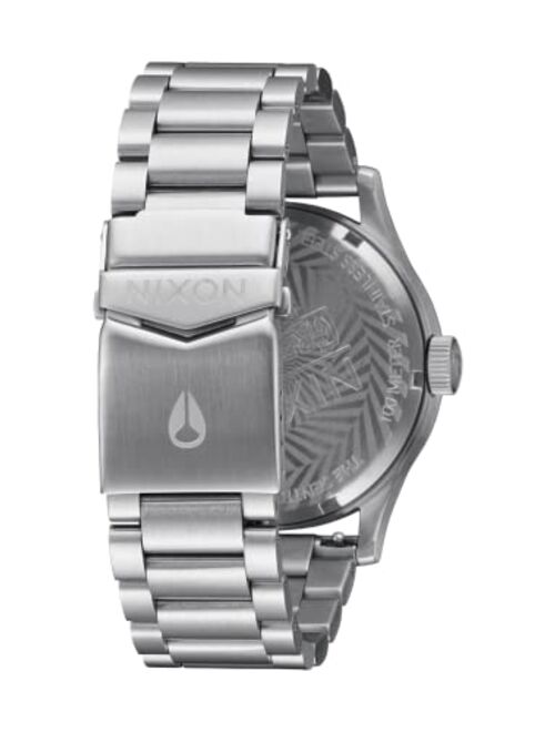 NIXON Grateful Dead Sentry Stainless Steel A1339-100m Water Resistant Men's Analog Classic Watch (42mm Watch Face, 23mm-20mm Stainless Steel Band)