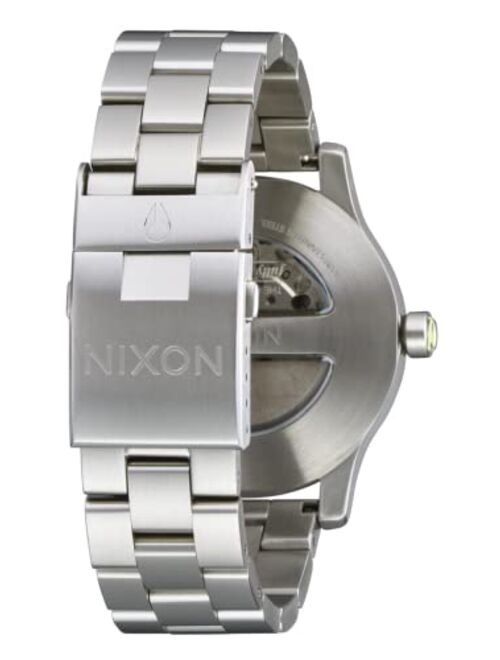 NIXON 5th Element A1294-100M Water Resistant Men's Automatic Watch (42mm Watch Face, 21mm-19mm Stainless Steel Three Link Band)