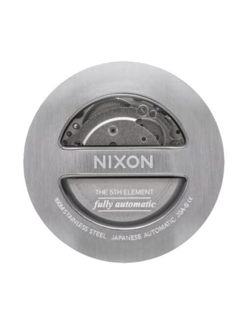 NIXON 5th Element A1294-100M Water Resistant Men's Automatic Watch (42mm Watch Face, 21mm-19mm Stainless Steel Three Link Band)