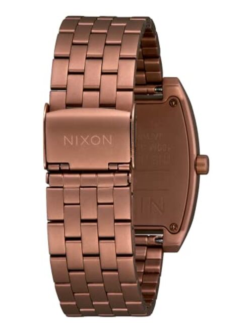 NIXON Time Tracker A1245 - Matte Copper/Gunmetal - 100m Water Resistant Men's Analog Fashion Watch (37mm Watch Face, 20mm Stainless Steel Band)