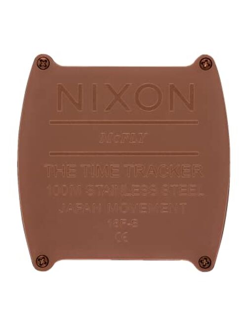 NIXON Time Tracker A1245 - Matte Copper/Gunmetal - 100m Water Resistant Men's Analog Fashion Watch (37mm Watch Face, 20mm Stainless Steel Band)