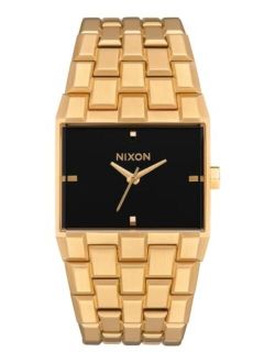 Ticket A1262 - All Gold/Black - 50 Meter / 5 ATM Water Resistant Men's Analog Fashion Watch (34mm Watch Face, 30mm-23mm Stainless Steel Band)