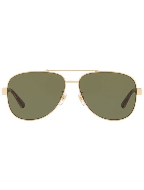 Gucci Aviator Sunglasses, GG0528S 63