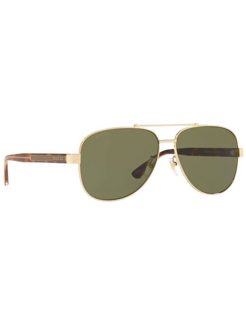 Gucci Aviator Sunglasses, GG0528S 63