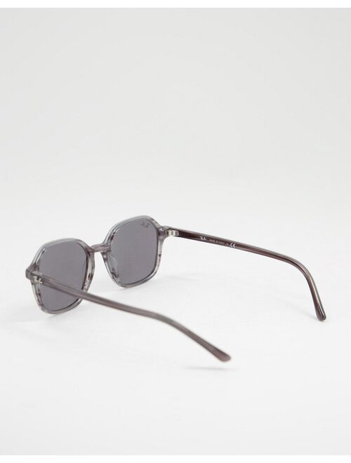 Ray-Ban unisex john square sunglasses in gray 0RB2194