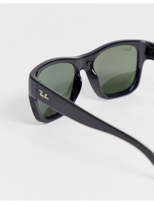 Ray-Ban 0RB4194 classic oversized sunglasses in black