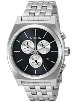 Men's A9722348-00 Time Teller Chrono Analog Display Quartz Silver Watch