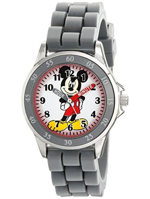 Accutime Disney Kids' MK1242 Mickey Mouse Analog Display Analog Quartz Grey Watch