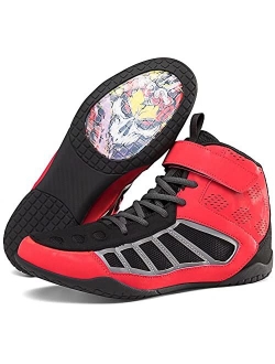 Lessflow Men's Wrestling Shoes - High Traction Combat Sport Footwear Boxing Shoes Athletic Equipment, Lightweight Gym