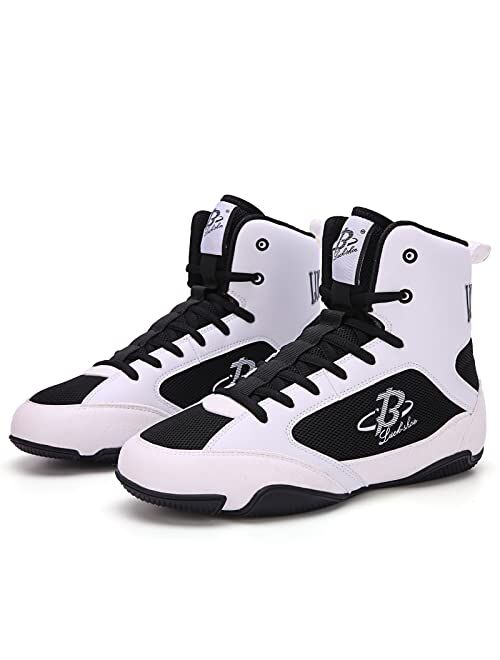 B LUCK SHOE Boxing Shoes for Men, Wrestling Shoes Mens Breathable Weight Lifting Shoe LS188 for Men