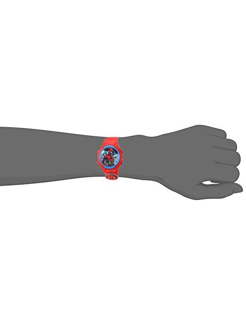 Accutime Boys' Quartz Plastic Strap, Red, 15 Casual Watch (Model: SPD4452)