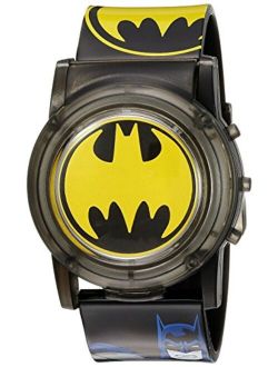 DC Comics Batman Kids' BAT6000SR Digital Display Analog Quartz Black Watch
