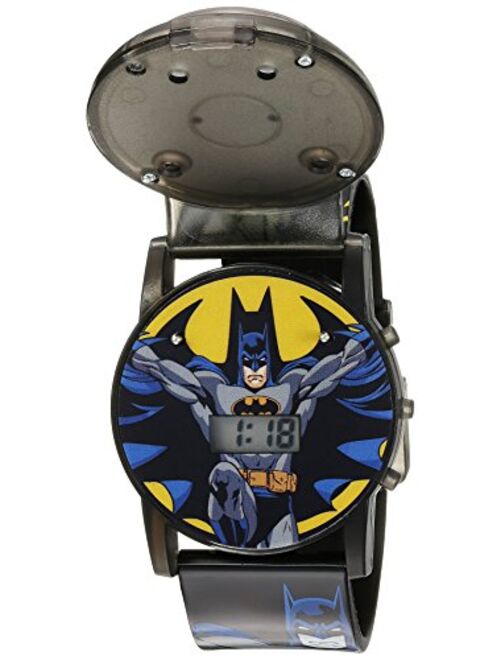 Accutime DC Comics Batman Kids' BAT6000SR Digital Display Analog Quartz Black Watch
