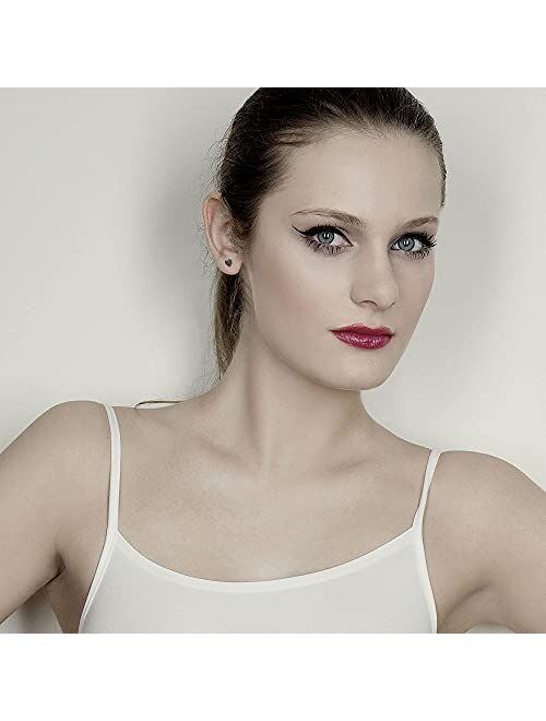 Mjust 18 Pairs Stainless Steel Stud Earrings Set for Women Men Star Moon Triangle Heart Leaf 20G Cartilage Earrings Hypoallergenic Flatback Earrings Piercing Jewelry