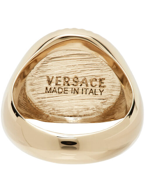 Versace Silver Medusa Signet Ring